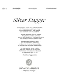 Silver Dagger SSA choral sheet music cover Thumbnail